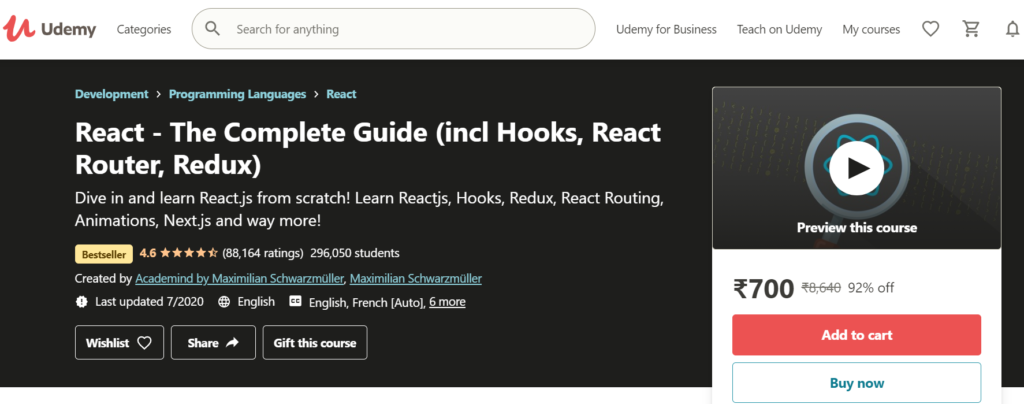 react the complete guide incl hooks react router redux download